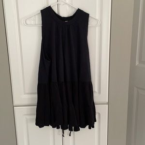 Free People tunic, black, size S